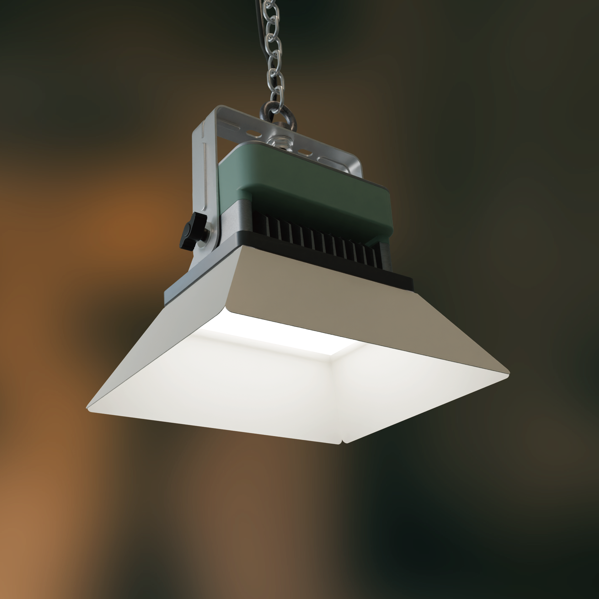 金鍏電子LED高天井燈 HBL-618加燈罩吊掛安裝1